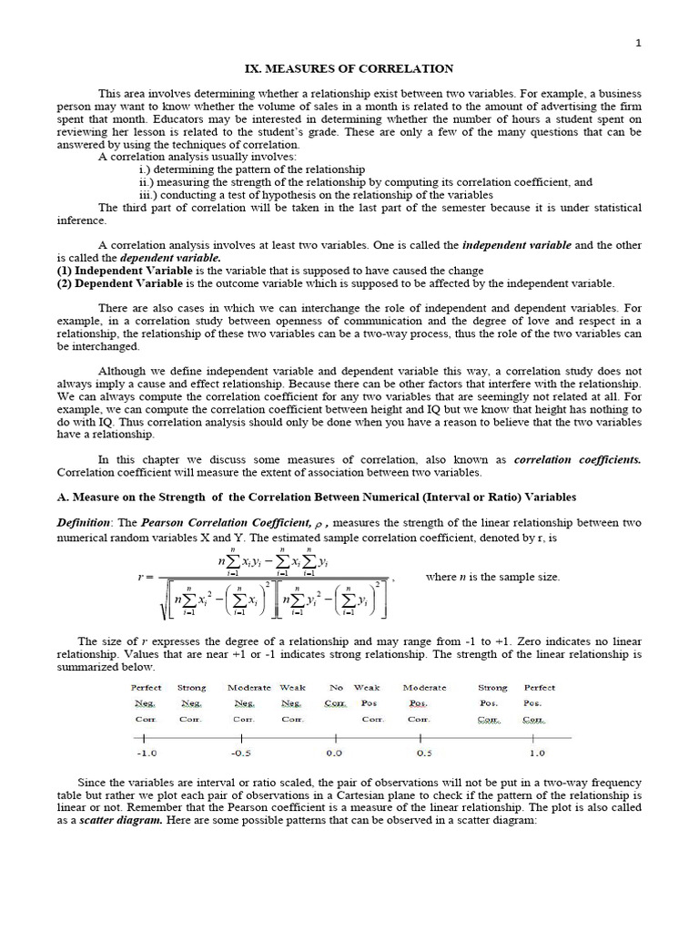 Strength and Hypothesis Testing on Correlation STT041 | PDF ...