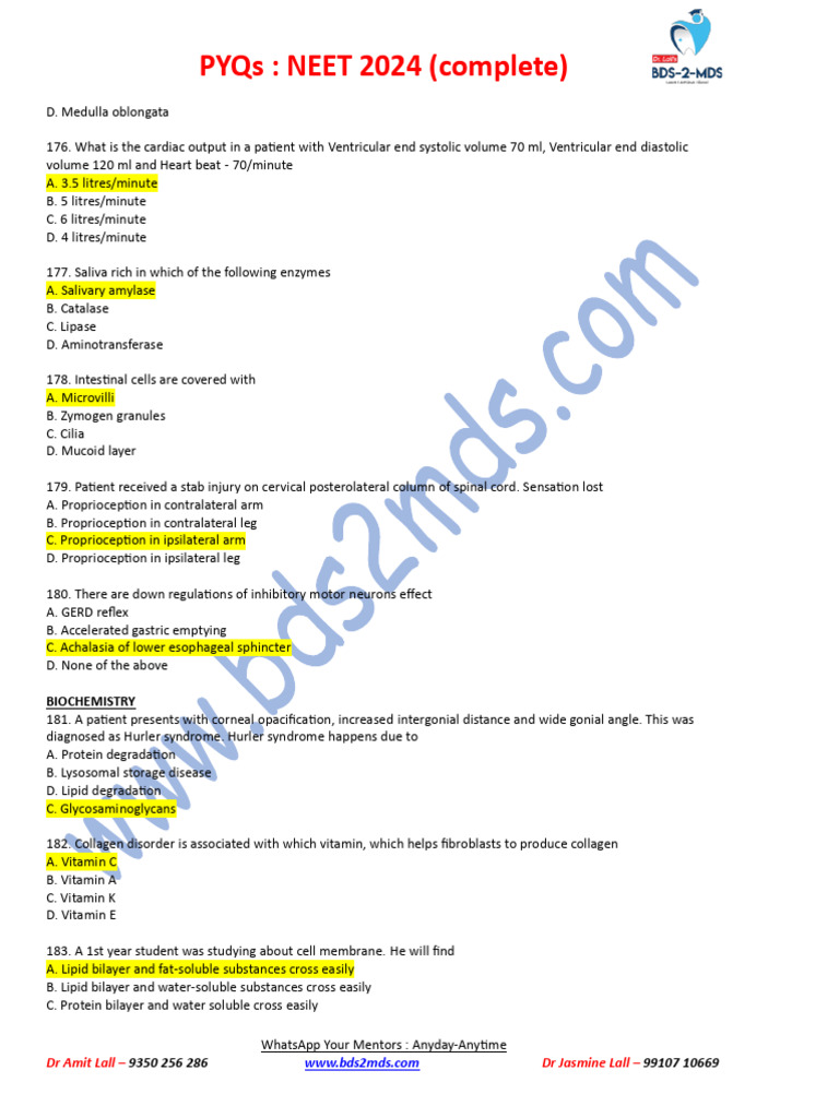 NEET 2024: Complete PYQs Guide | PDF