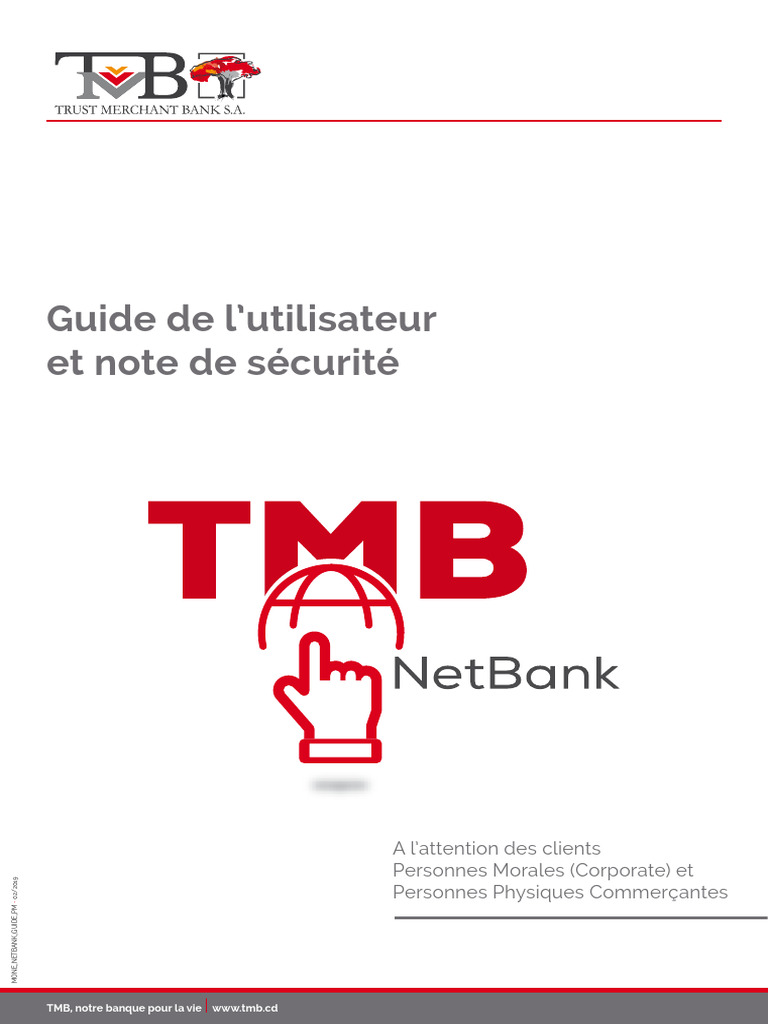 Guide d'utilisation de TMB NetBank | PDF | Virement bancaire | jeu de ...