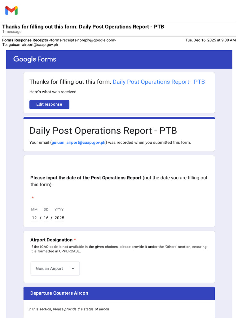 Gmail - Thanks For Filling Out This Form - Daily Post Operations Report ...