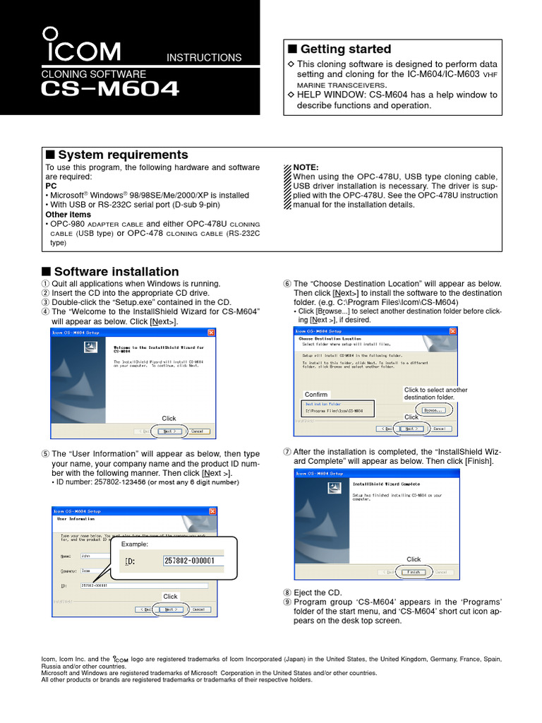 CS-M604 Cloning Software Guide | PDF | Computing | Software