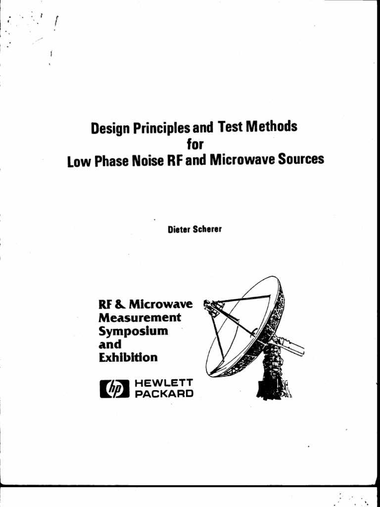 Design Principles for Low Phase Noise | PDF | Microwave | Hertz