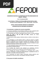 Edital Congresso Nacional Da FEPODI