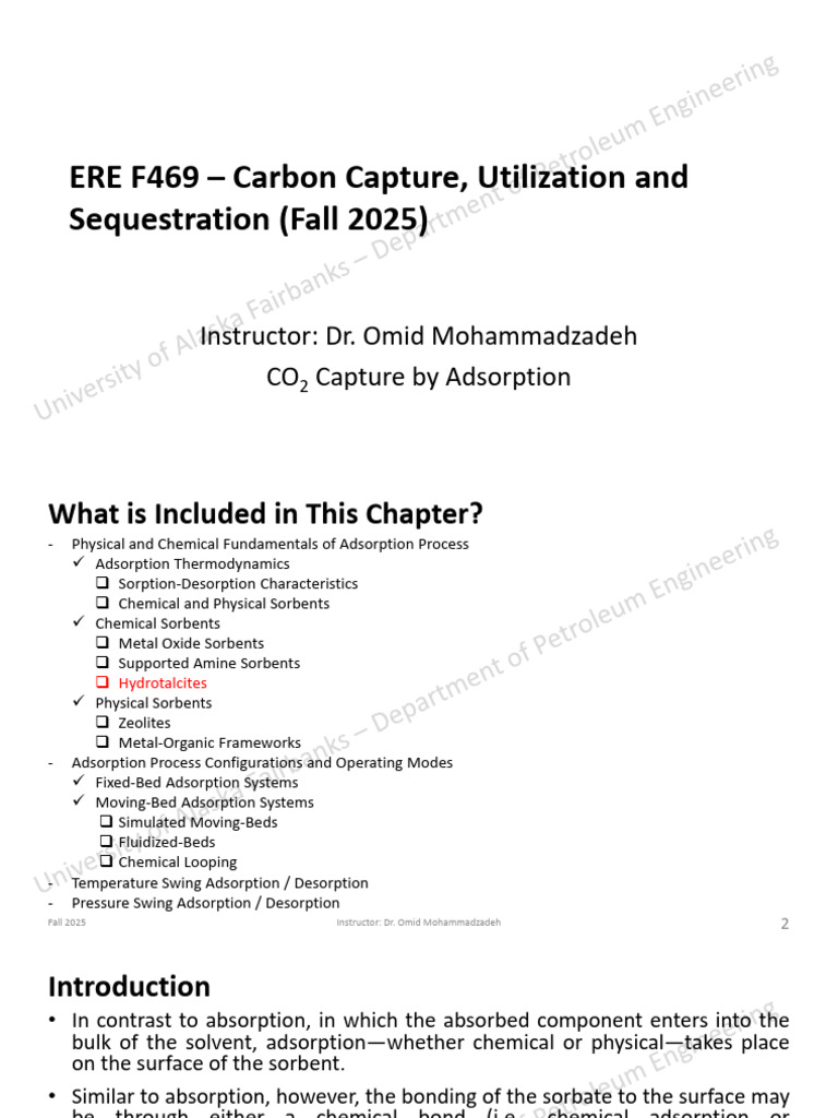 CO2 Adsorption in Carbon Capture Systems | PDF | Adsorption | Gases