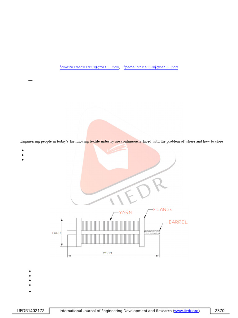 Warp Beam Storage Machine Design | PDF | Beam (Structure) | Weaving