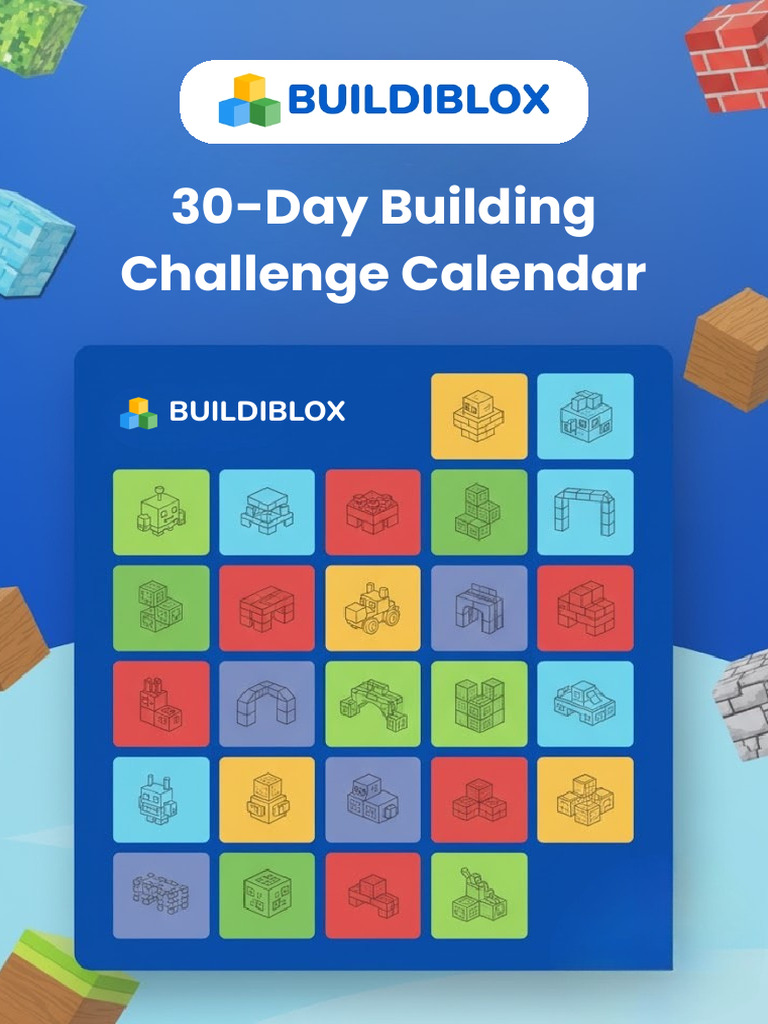 30-Day BuildiBlox Challenge Calendar | PDF