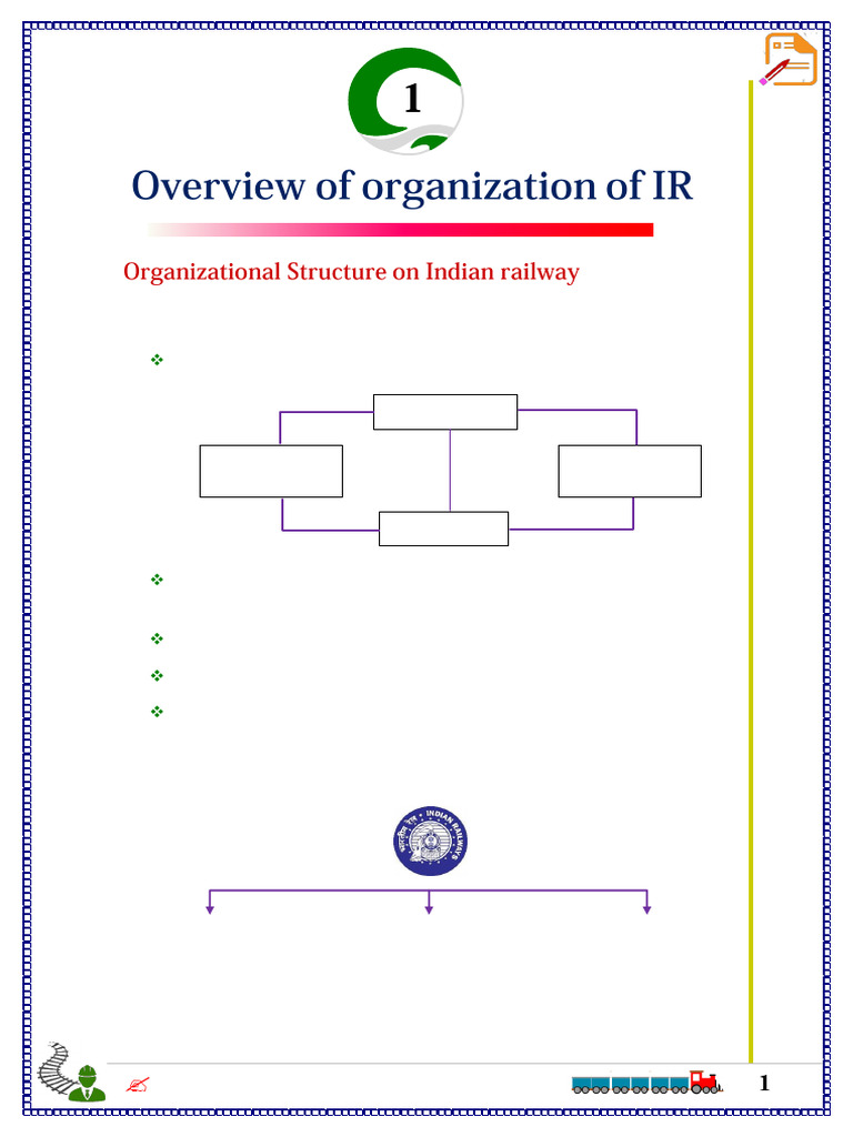 Indian Railways Organizational Structure | PDF | Railway Companies ...