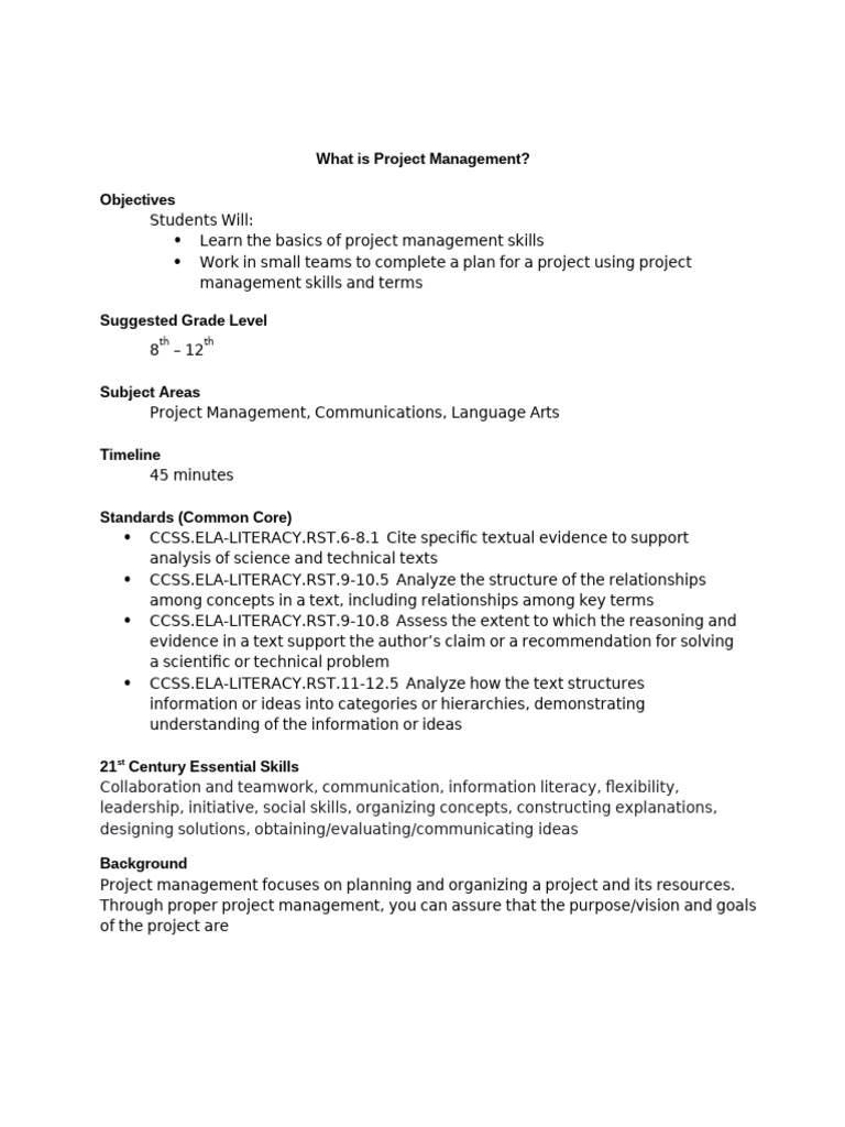 IS Project Management | PDF | Project Management | Goal