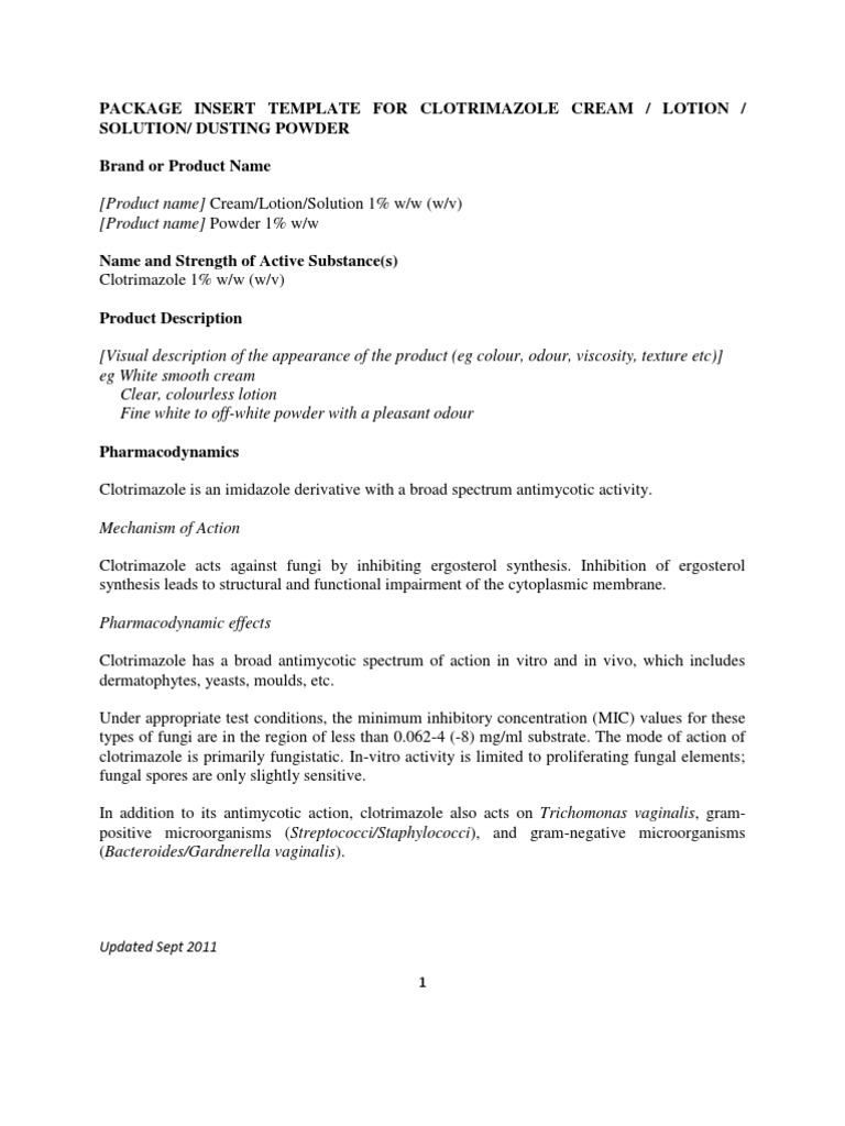 Clotrimazole Cream Lotion Solution Dusting Powder PDF Topical Medication Pharmacology