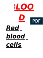 Bloo D: Red Blood Cells