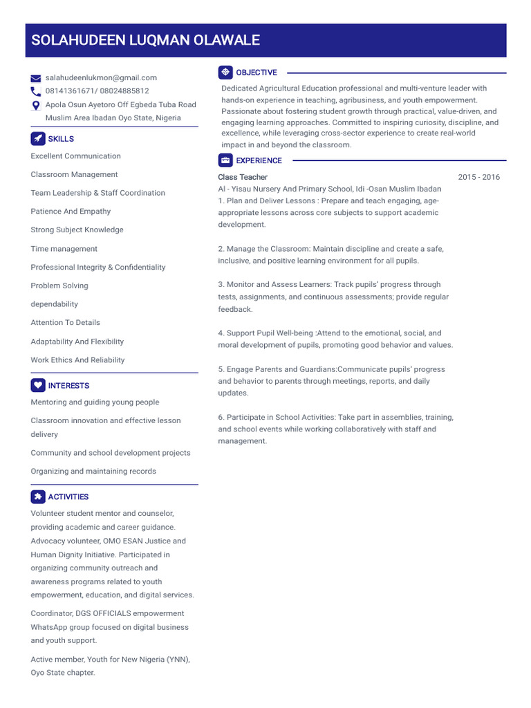 Updated Real CV | PDF | Mentorship | Teachers