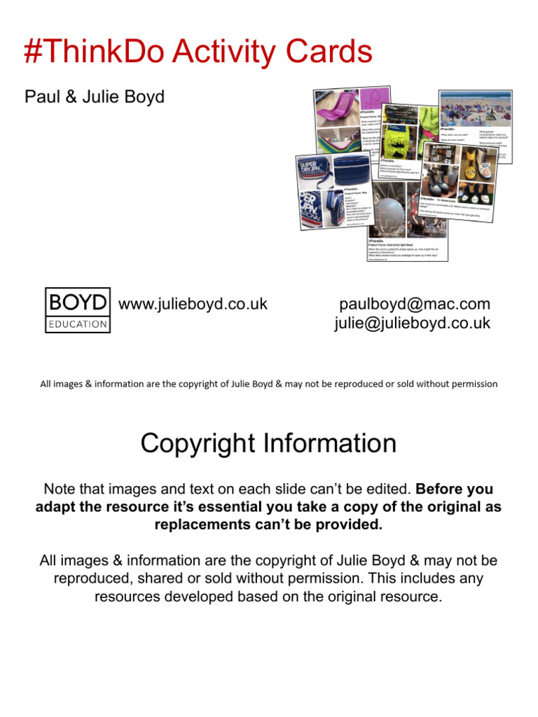 #ThinkDo Activity Cards (Pack 2) | PDF | Learning