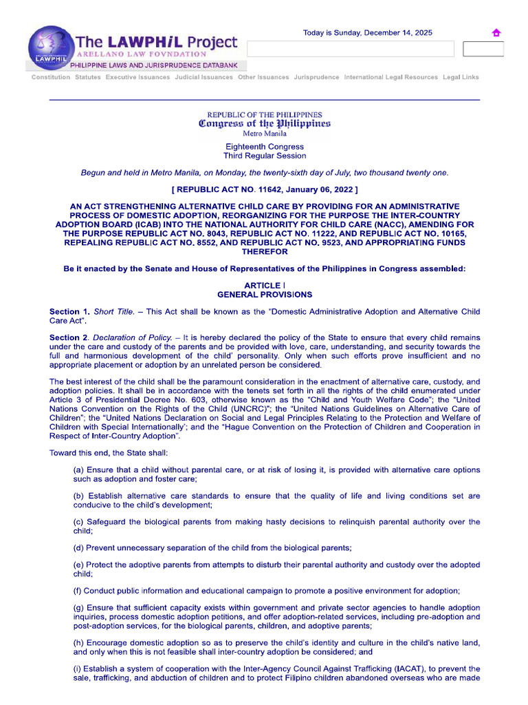 Adoption Process | PDF
