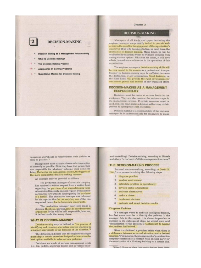 Decision Making | PDF