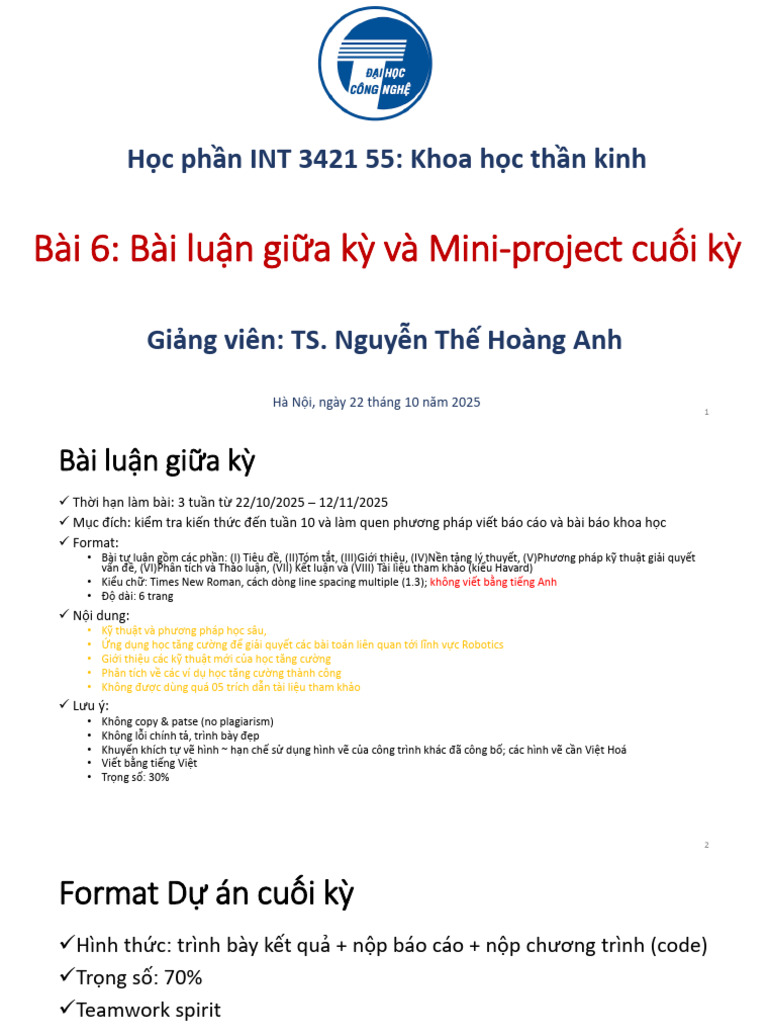 Bài 6 Mini Project Cuối Kỳ | PDF