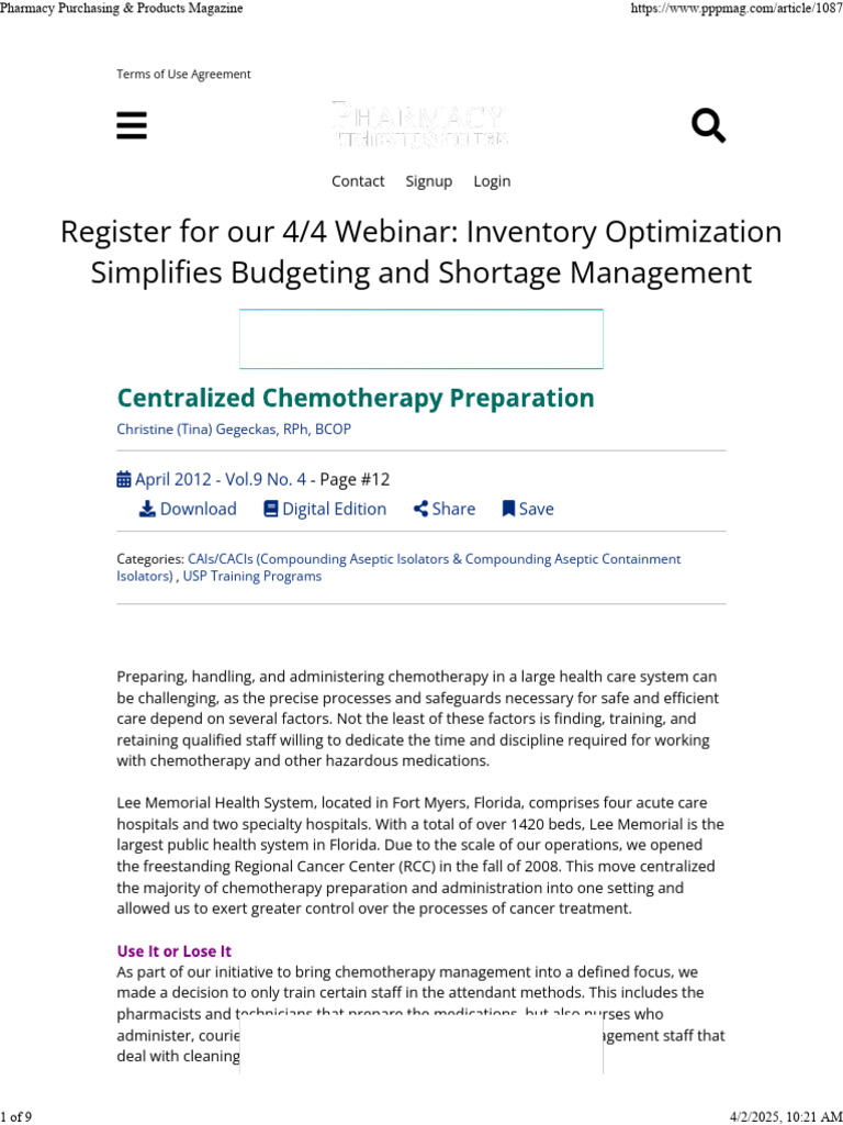 Chemotherapy Management Training Guide | PDF | Pharmacy | Chemotherapy