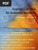 Applied Calculus For Business Students