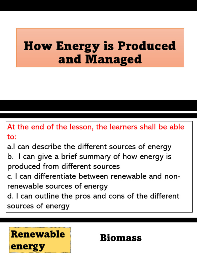 How Energy is Produced and Managed | PDF | Energy Development | Electricity