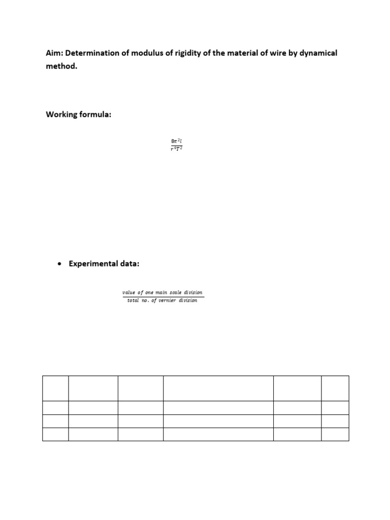Modulus of Rigidity Measurement Guide | PDF