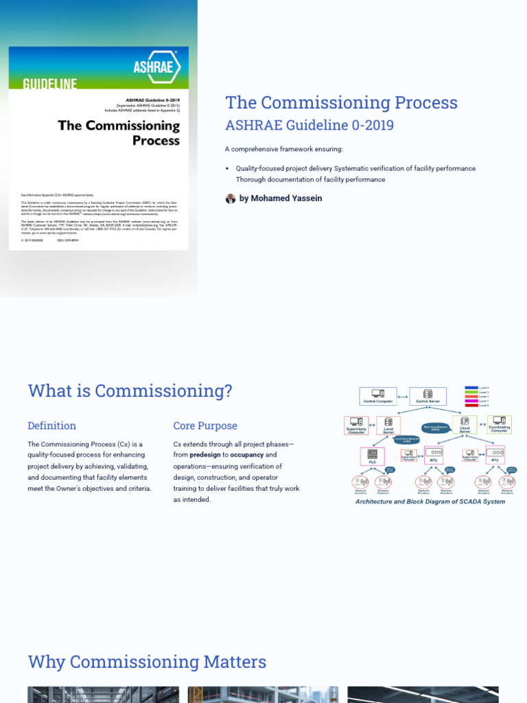 The Commissioning Process | PDF | Green Building | Verification And ...