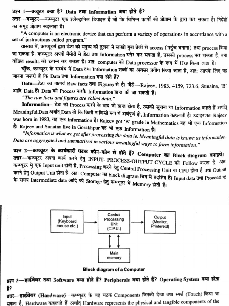 Understanding Data and Information Processing | PDF | Computer Hardware ...