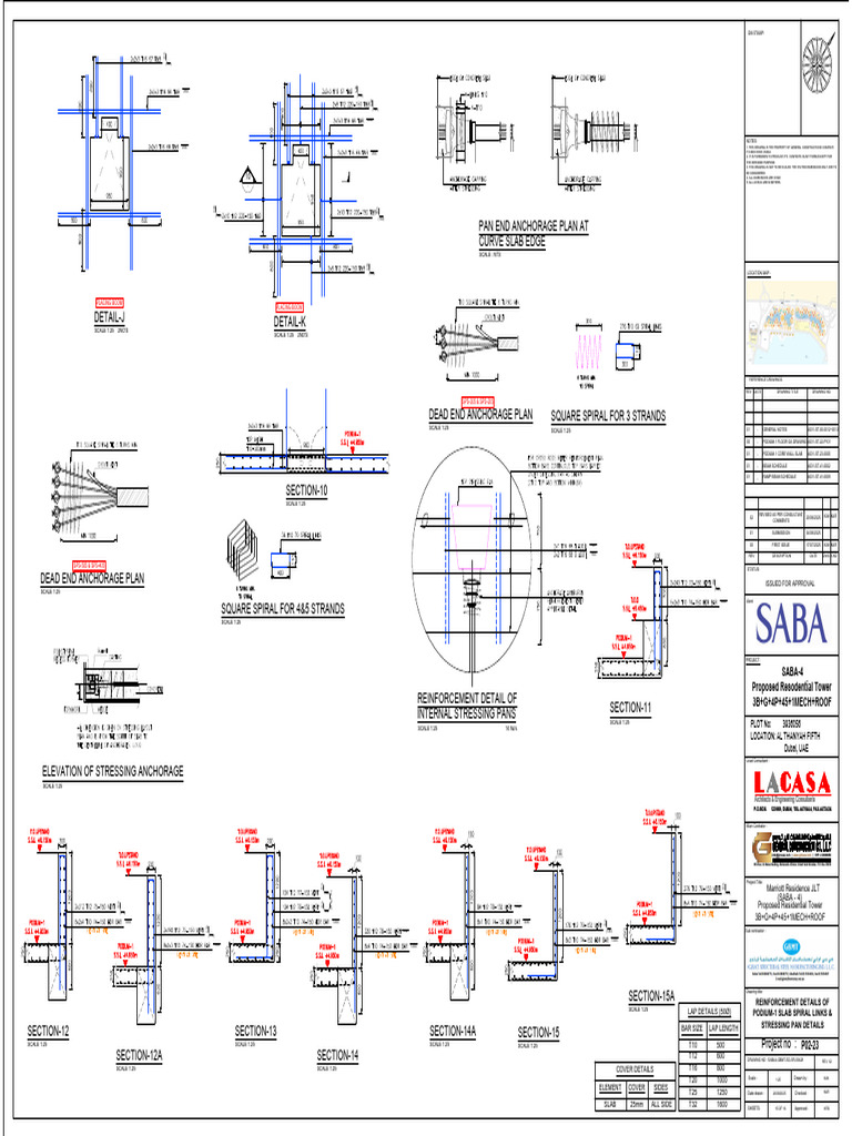 Reinforcement Details for SABA-4 Tower | PDF