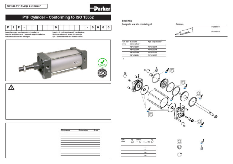 Parker_Pneumatic_P1F-T_Tie_Rod_Series_Installation-Leaflet-_4601503-P1F ...
