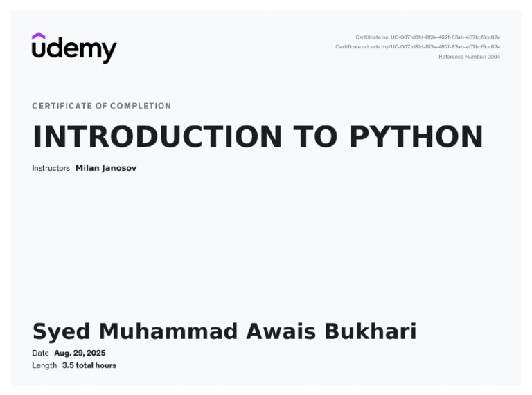 Introduction To Python | PDF