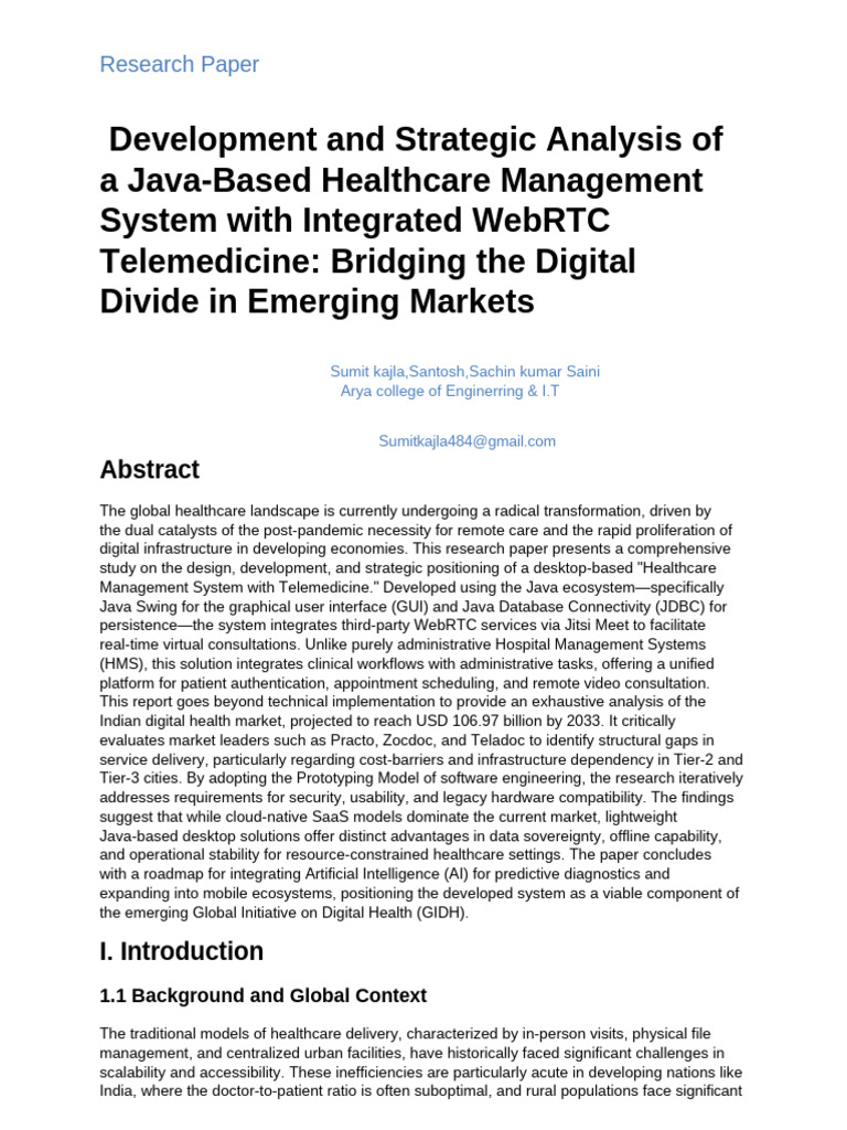 Java Healthcare Management System with Telemedicine | PDF | Databases ...