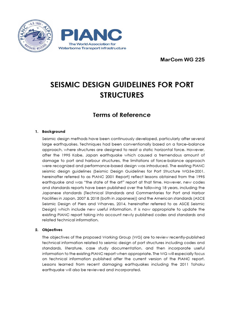 Seismic Design Guidelines for Ports | PDF | Earthquakes | Seismology