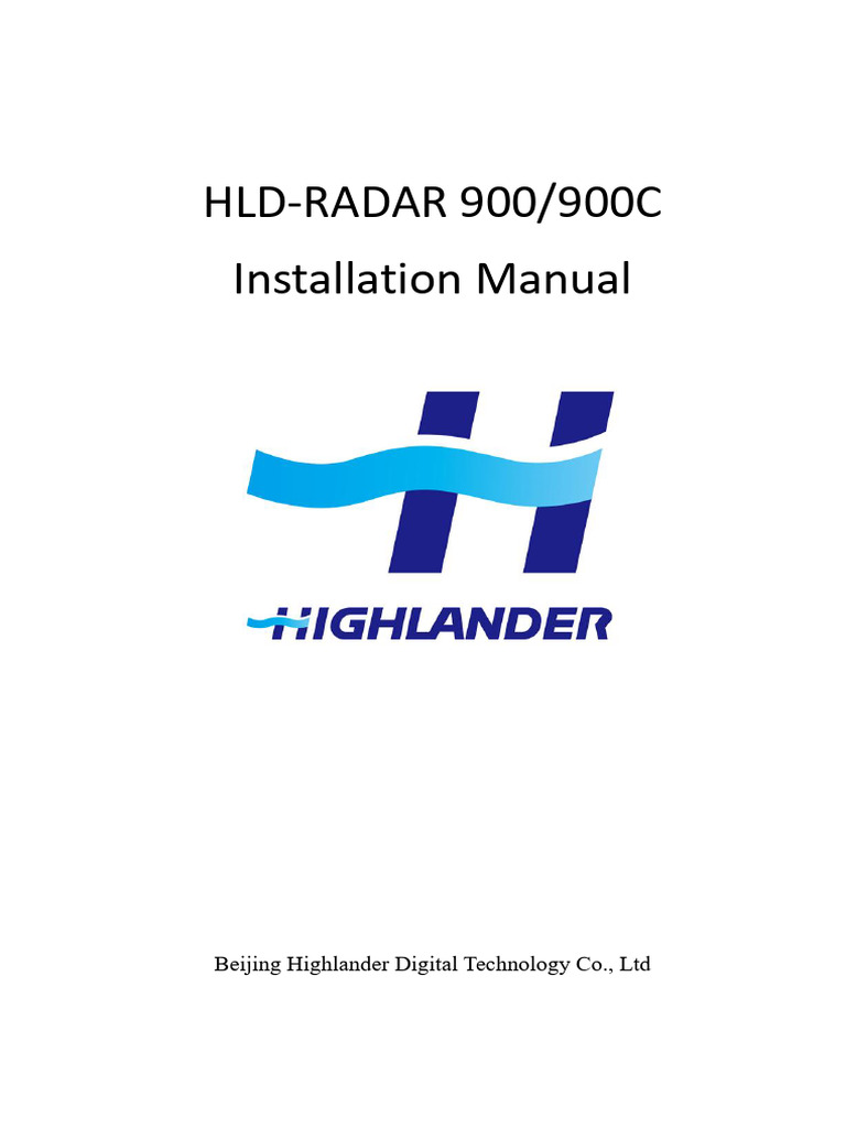 HLD-RADAR 900 Installation Guide | PDF | Navigation | Radar