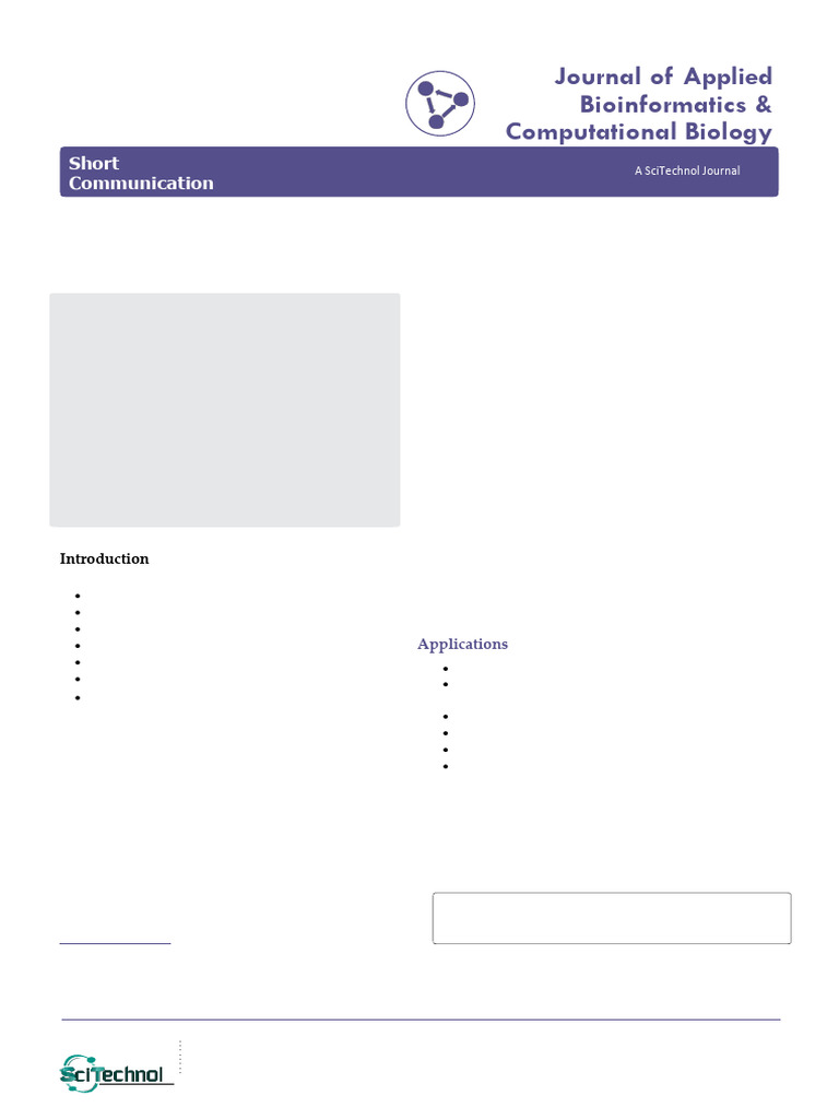 Brief Note On Genomics and It Types Rojt | PDF | Genomics | Bioinformatics