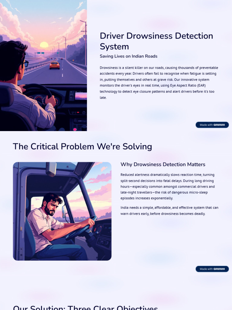 Driver Drowsiness Detection System | PDF | Risk
