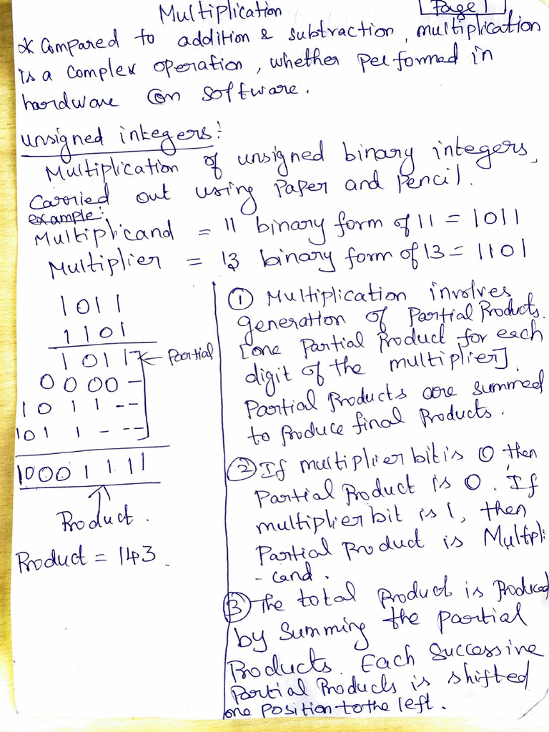 Multiplication | PDF