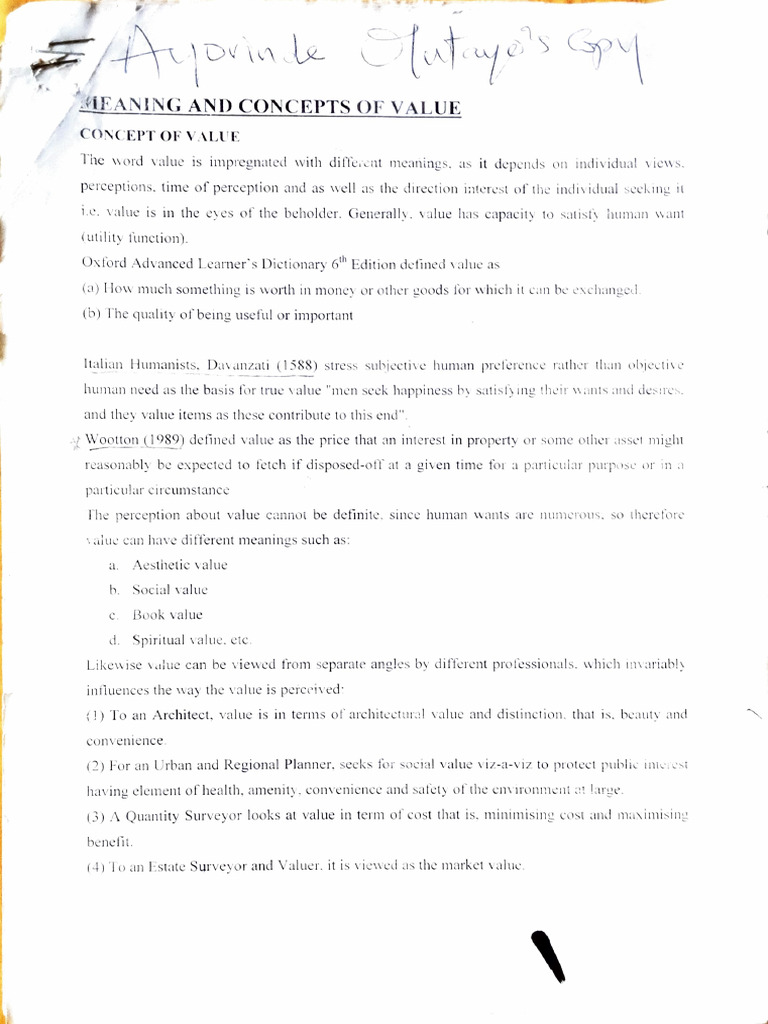 ESM 211 Ayorinde's Note | PDF