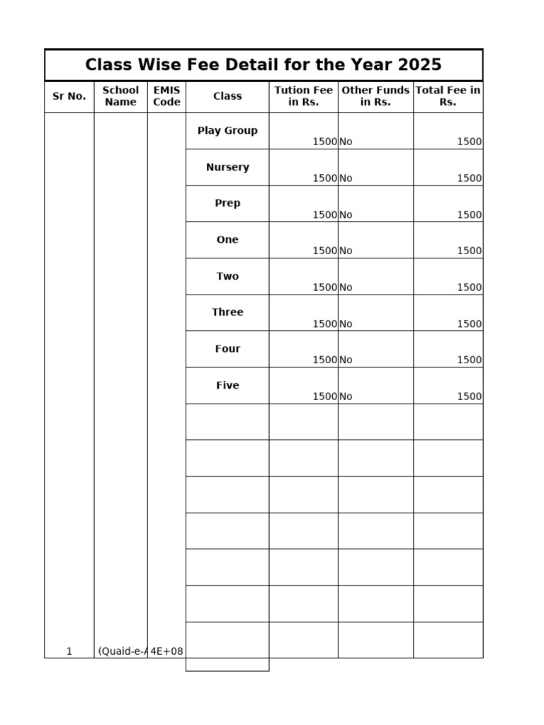 Fee Detail | PDF