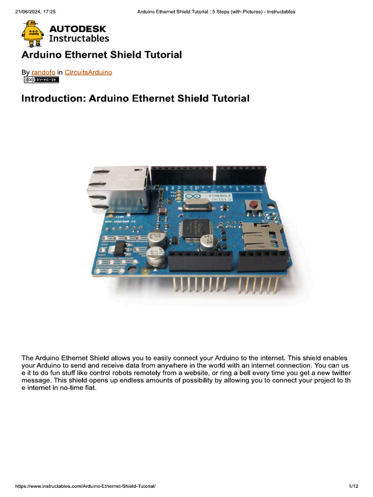Ethernet Shield Notes | PDF