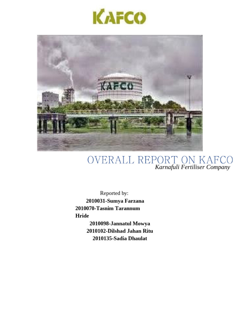 KAFCO: Fertilizer Production Insights | PDF | Pump | Occupational ...