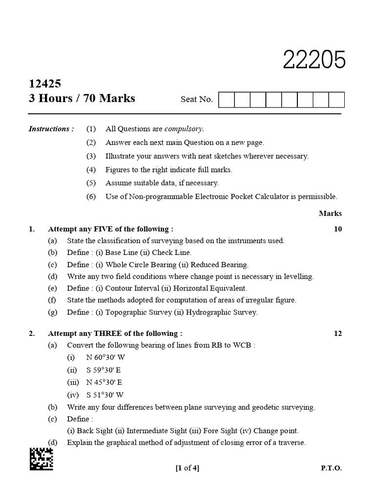 22205 (4) | PDF | Surveying | Applied Mathematics