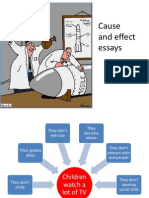 Cause and Effect Essays