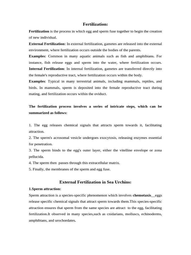 Fertilization 124329 072351 | PDF | Fertilisation | Meiosis
