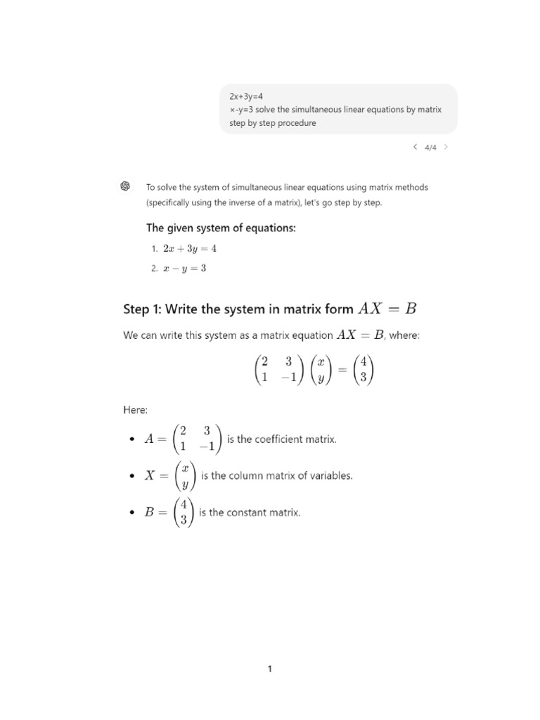Gaussian Method | PDF