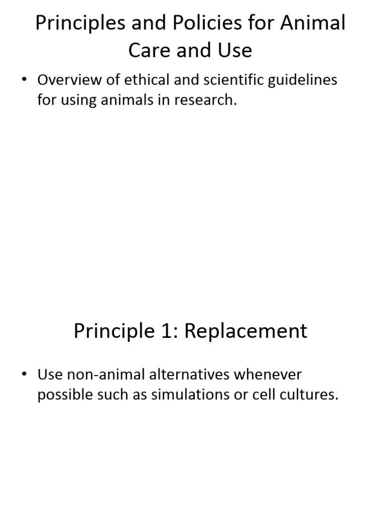 Ethical Animal Research Guidelines | PDF