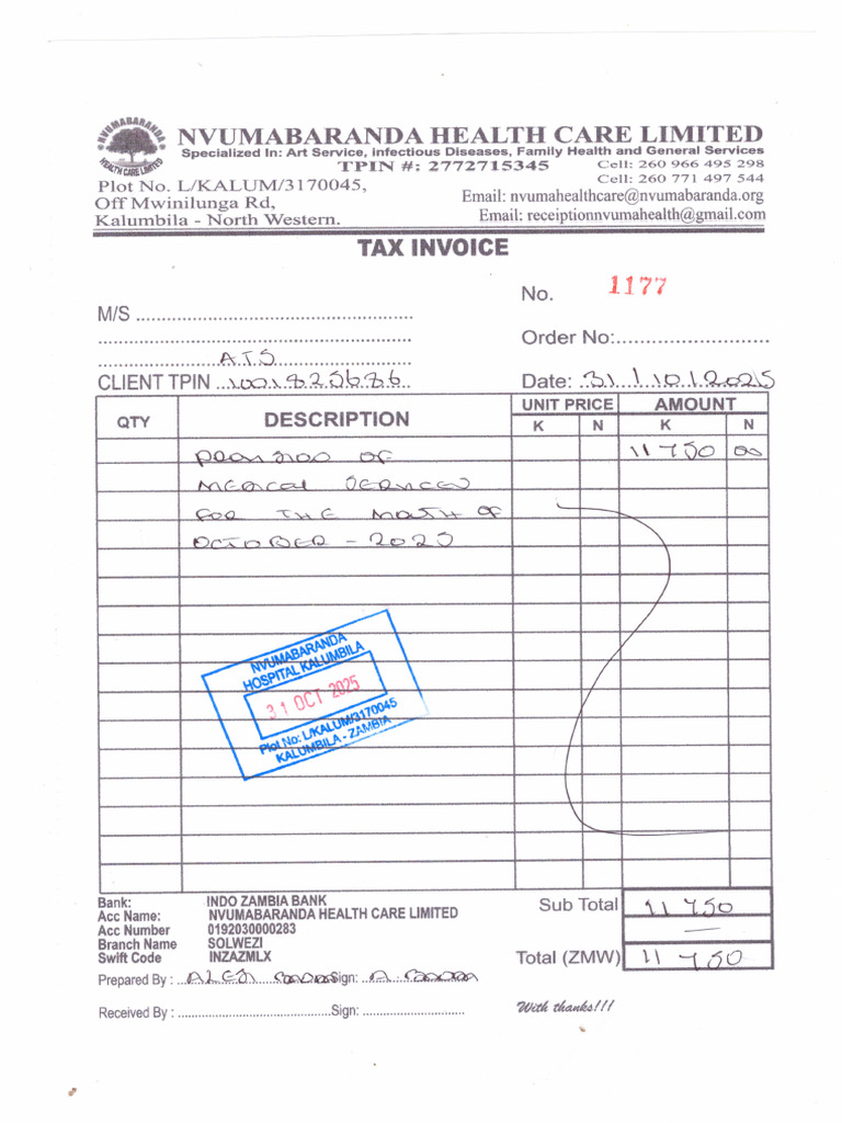 ATS Invoice Oct 2025 | PDF