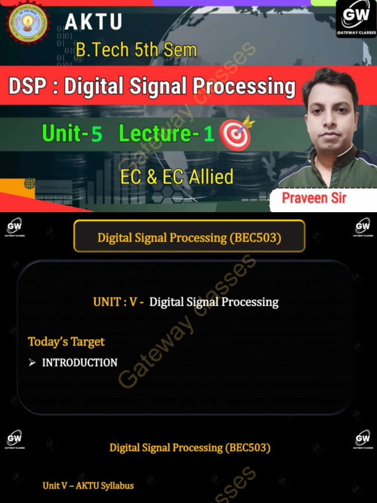 DSP U 5 Combined Notes | PDF