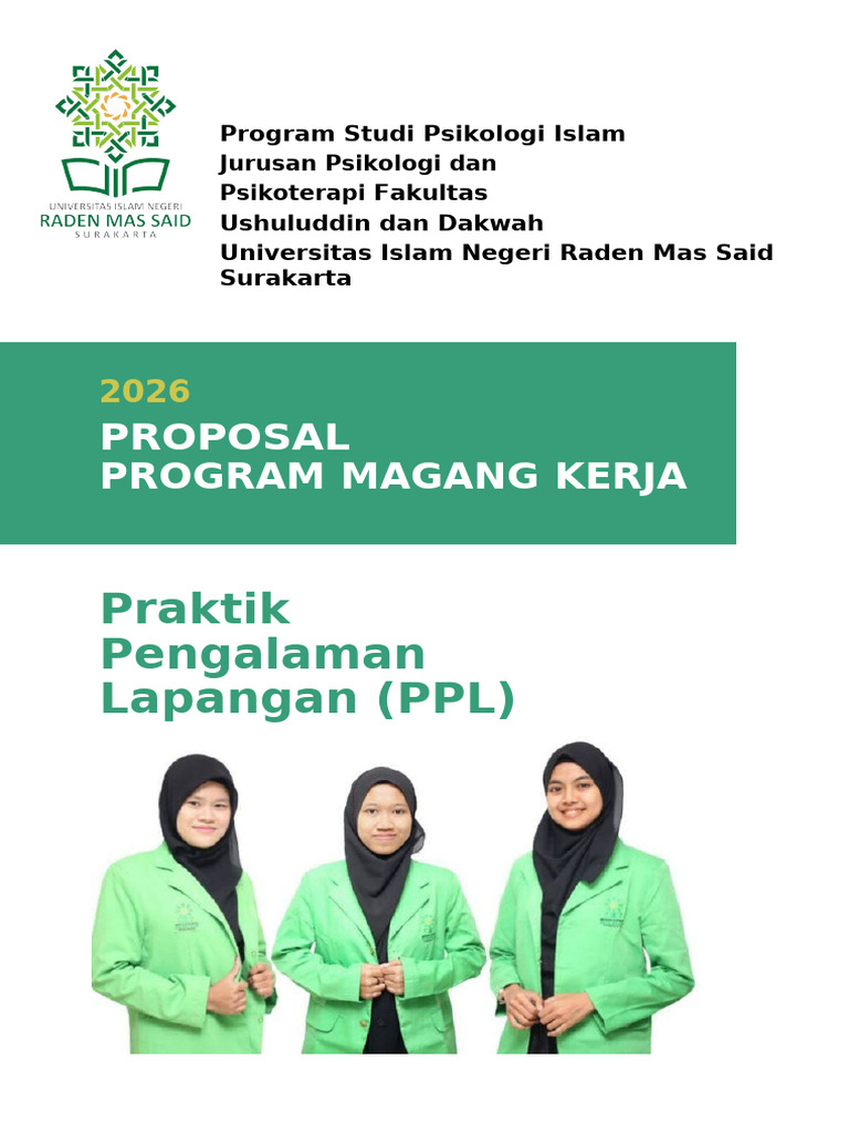 Proposal Magang Psikologi Islam UIN Surakarta | PDF
