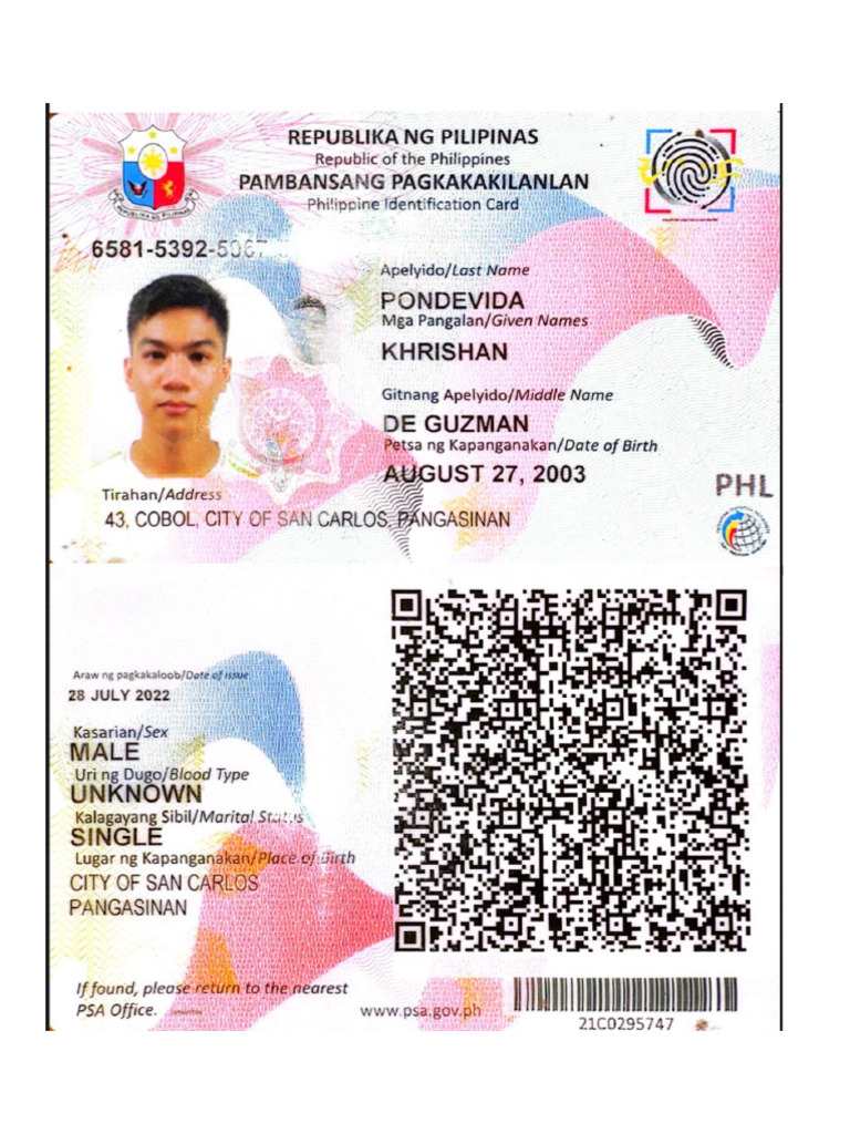 Valid Id | PDF