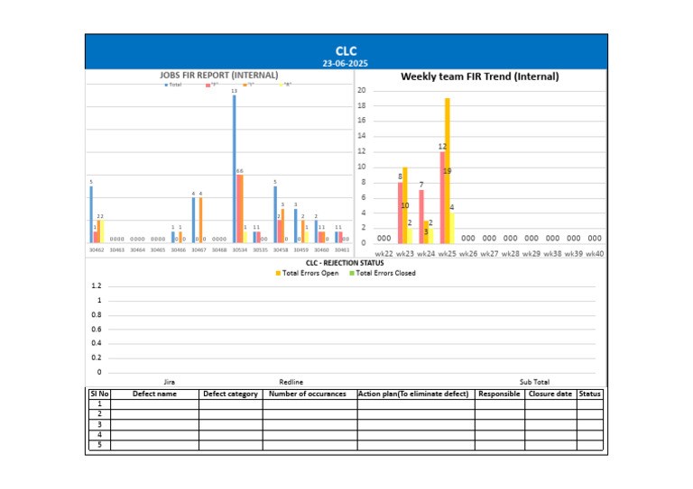 Weekly Internal Defect Report Summary | PDF