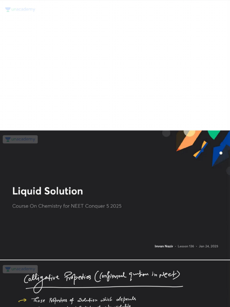 Liquid Solution With Anno | PDF