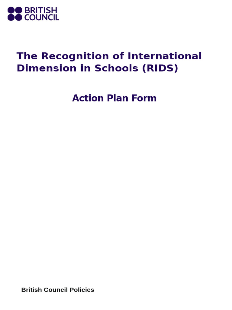 RIDS Action Plan for Child Protection | PDF | Child Protection ...